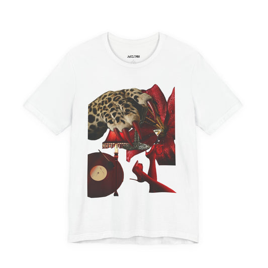 Bold Floral and Animal Graphic T-Shirt