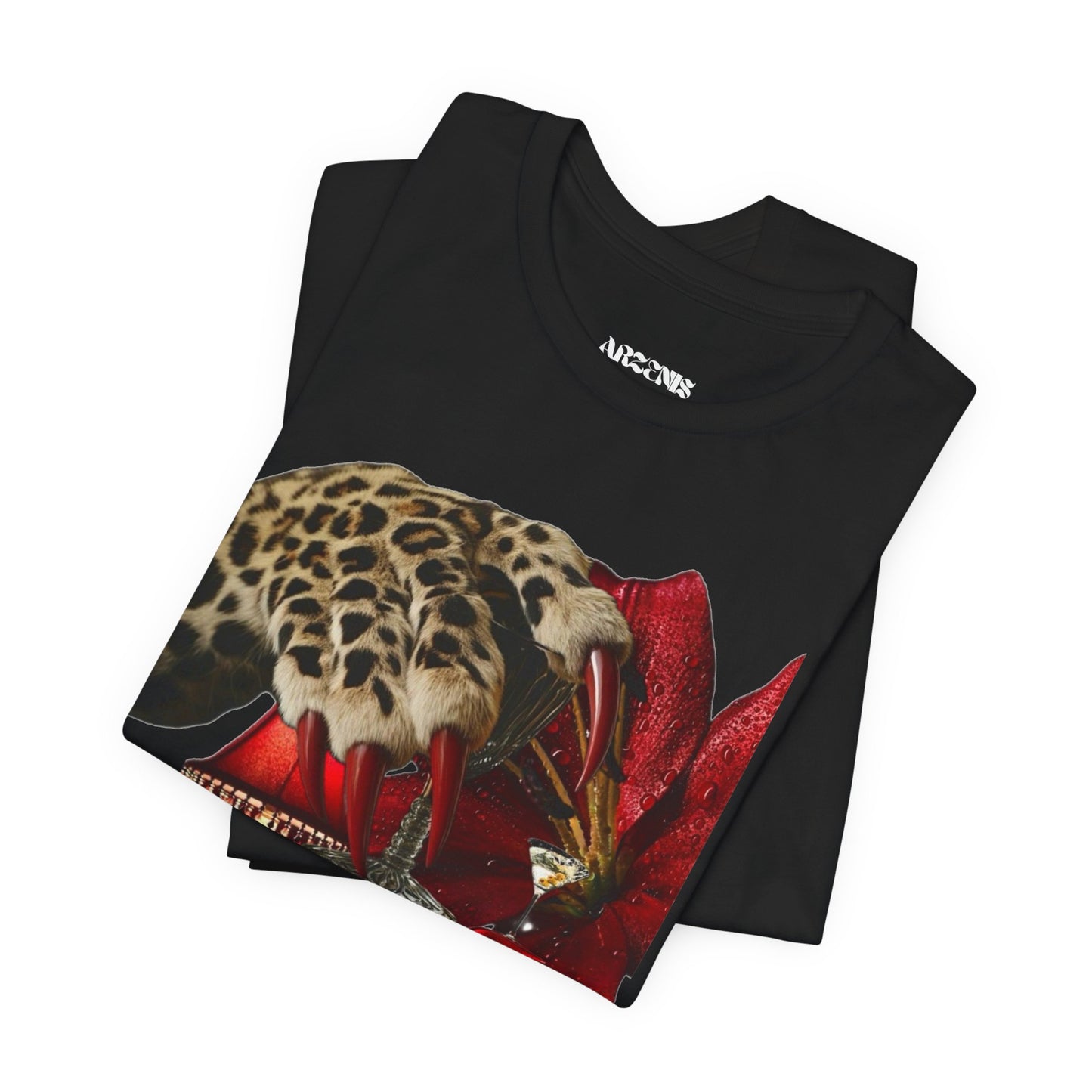 Bold Floral and Animal Graphic T-Shirt