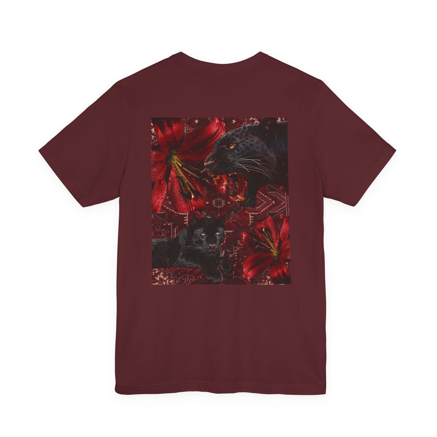 Bold Floral and Animal Graphic T-Shirt