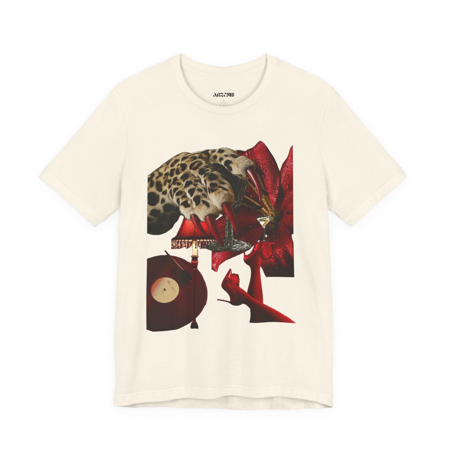 Bold Floral and Animal Graphic T-Shirt