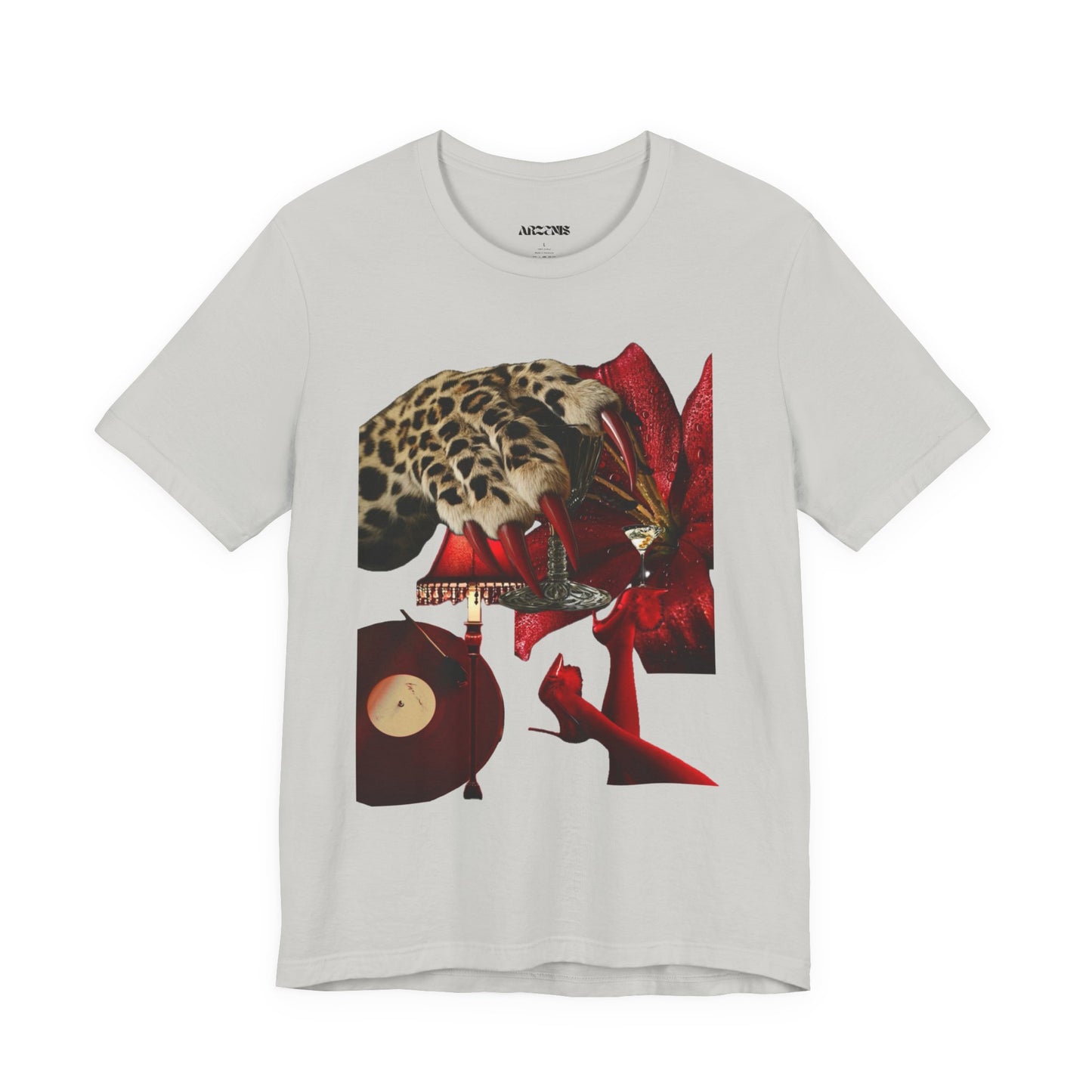Bold Floral and Animal Graphic T-Shirt